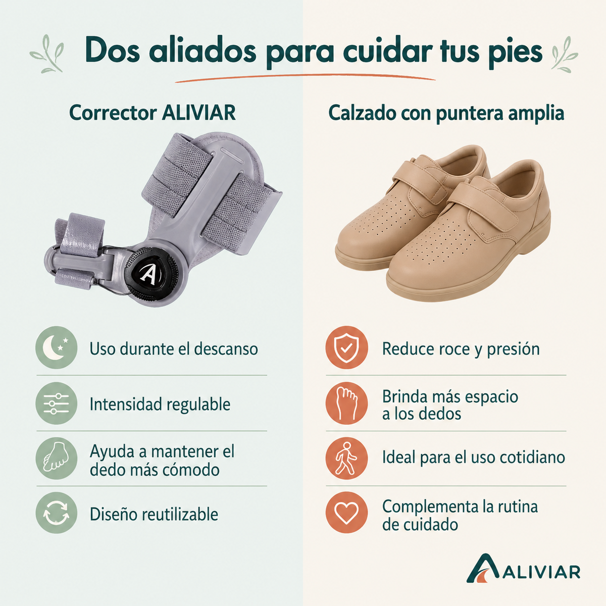 ALIVIAR - Corrector Articulado para Juanetes