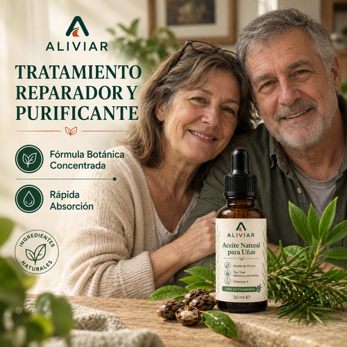 Aceite Natural para Uñas Engrosadas, Amarillas y Mal Olor -ALIVIAR