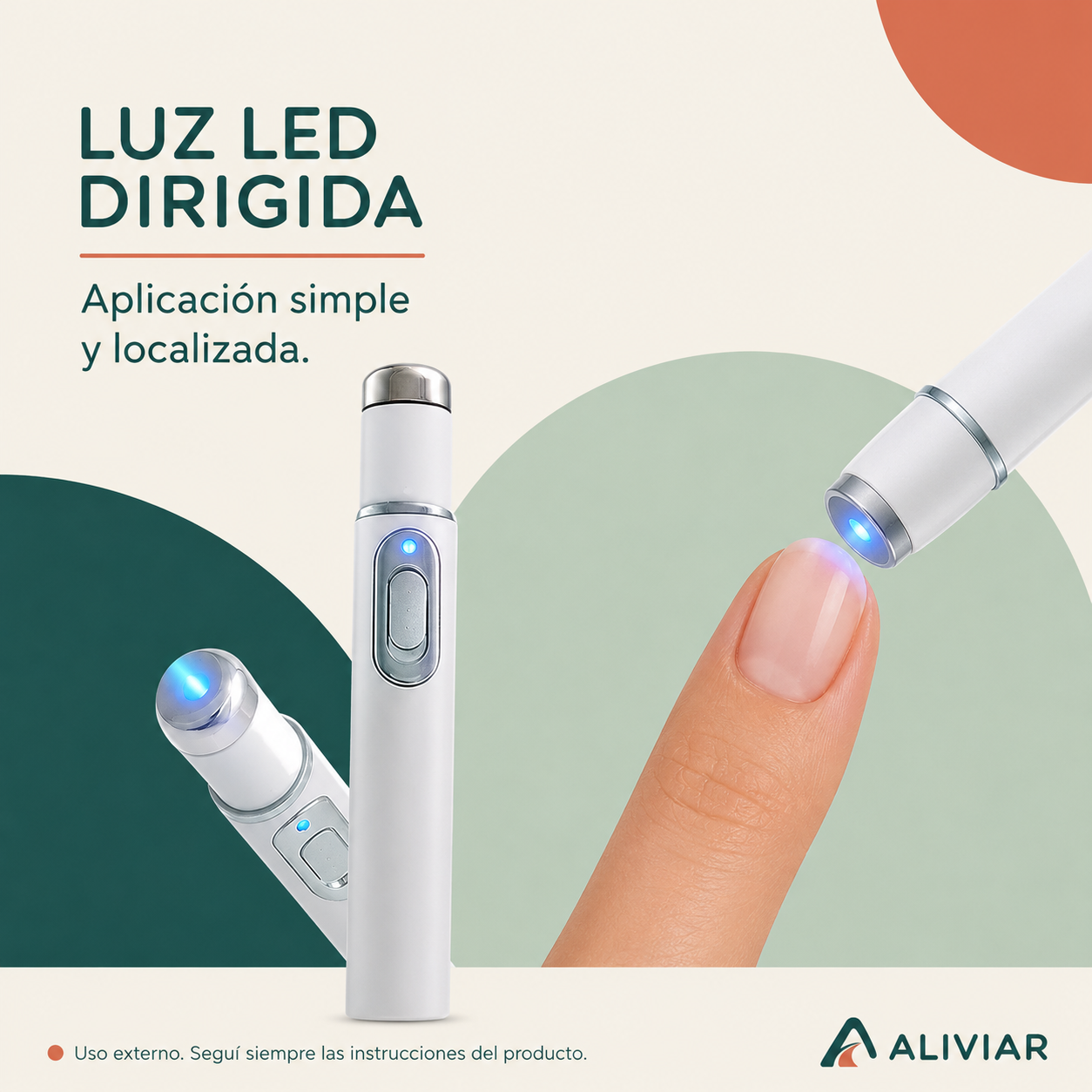 Dispositivo LED para el Cuidado de las Uñas ALIVIAR